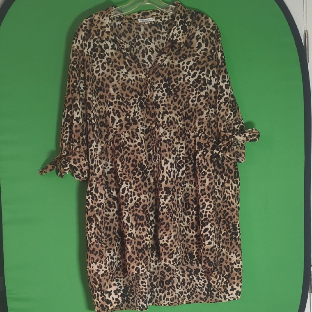 Roommates Animal Print Blouse